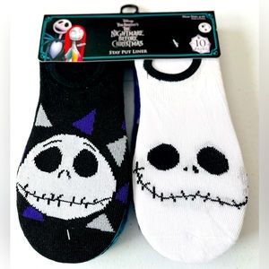 Disney Tim Burton’s The Nightmare Before Christmas Liner Socks Women Size 4-10
